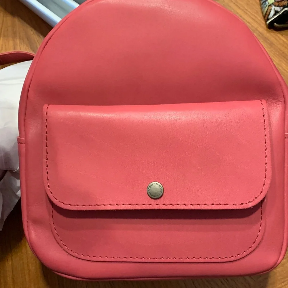 Portland Leather Goods Snap mini backpack unicorn Tulip